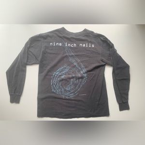 Ultra Rare Nine Inch Nails David Bowie 1995 tour shirt. Long sleeve.